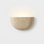 Wall Light Travertine Stone Upward-Directed Ambient G9 LED Included