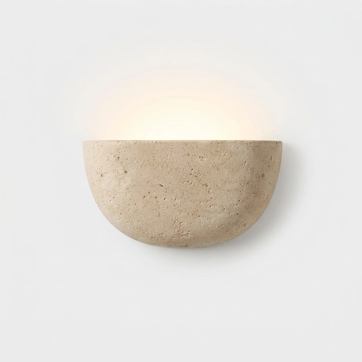 Wall Light Travertine Stone Upward-Directed Ambient G9 LED Included
