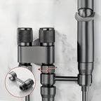 Wall-Mount Bidet Sprayer Adjustable Pressure Solid Brass