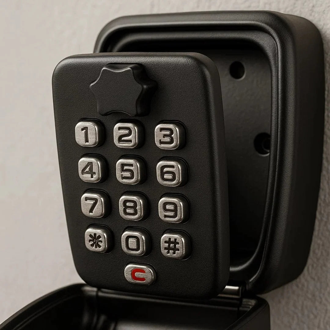 Wall-Mount Key Safe Weather-Resistant Zinc Alloy Adjustable Combination Lock