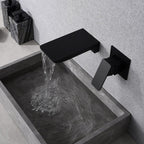 Wall-Mount Kitchen Faucet Touchless Sensor Adjustable Temperature Brass Body
