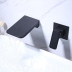 Wall-Mount Kitchen Faucet Touchless Sensor Adjustable Temperature Brass Body