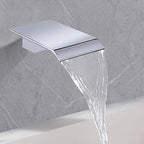 Wall-Mount Kitchen Faucet Touchless Sensor Adjustable Temperature Brass Body