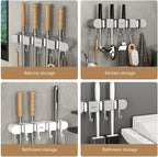 Wall Mount Organizer Space-Saving Non-Slip Clamps