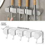 Wall Mount Organizer Space-Saving Non-Slip Clamps