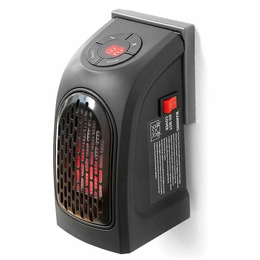 Wall-Mount Space Heater Ceramic Convection 12-Hour Timer