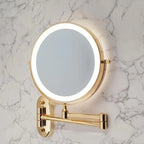 Wall-Mount Vanity Mirror Up To 10X Magnification Rechargeable LED