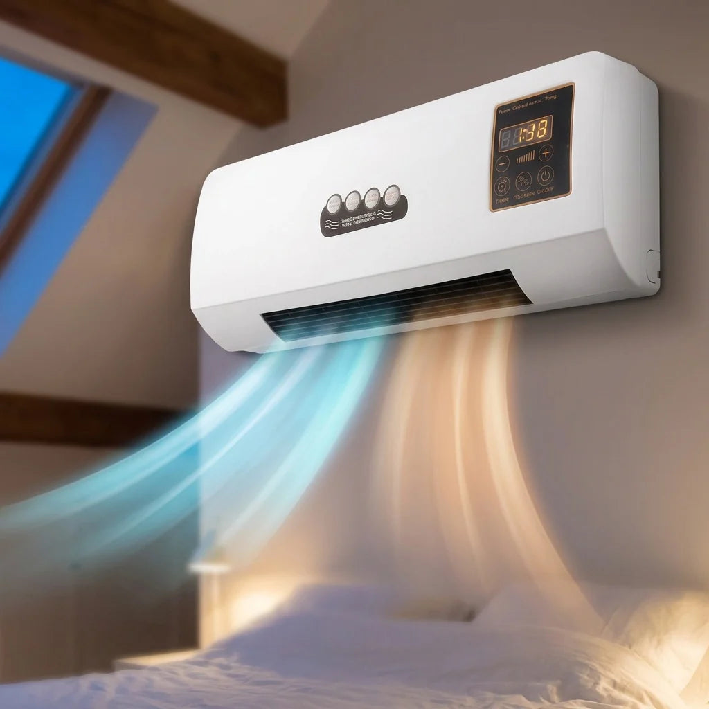 Wall-Mounted Air Conditioner All-Season Ultra-Quiet 23 dB Remote