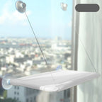 Wall-Mounted Cat Hammock Breathable Mesh Suction Cup Mount