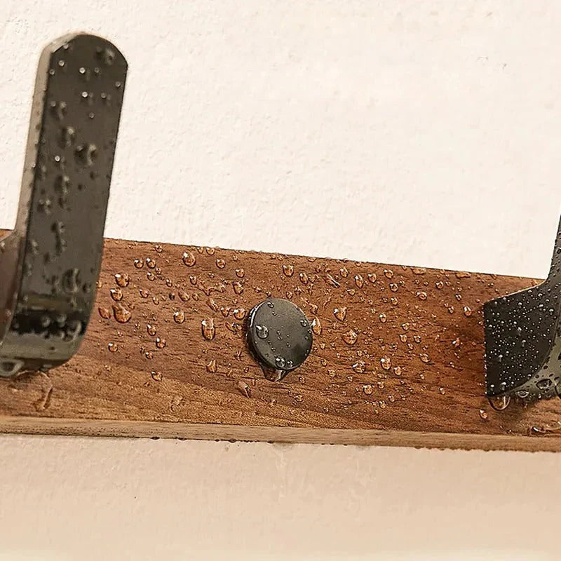 Wall-Mounted Coat Hook Rack 3 Hooks Heavy-Duty
