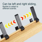 Wall-Mounted Coat Rack 5 Adjustable Double Hooks