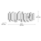 Wall-Mounted Coat Rack Magnetic Foldable Hooks Natural Wood