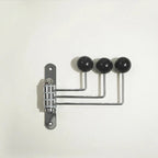 Wall-Mounted Coat Rack Rounded Knobs 3 Or 4 Hooks
