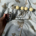 Wall-Mounted Coat Rack Rounded Knobs 3 Or 4 Hooks