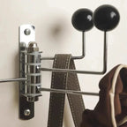 Wall-Mounted Coat Rack Rounded Knobs 3 Or 4 Hooks