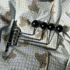 Wall-Mounted Coat Rack Rounded Knobs 3 Or 4 Hooks