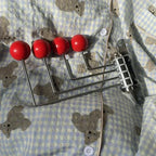 Wall-Mounted Coat Rack Rounded Knobs 3 Or 4 Hooks