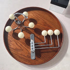 Wall-Mounted Coat Rack Rounded Knobs 3 Or 4 Hooks