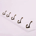 Wall-Mounted Coat Rack Solid Wood 4 Or 5 Hooks