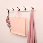 Wall-Mounted Coat Rack Solid Wood 4 Or 5 Hooks