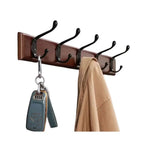 Wall-Mounted Coat Rack Solid Wood 4 Or 5 Hooks