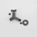 Wall-Mounted Cold Water Faucet Solid Brass Ergonomic Lever