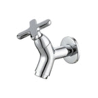 Wall-Mounted Cold Water Faucet Solid Brass Ergonomic Lever