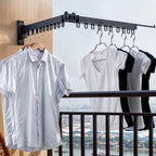 Wall-Mounted Drying Rack Foldable Aluminum 110 lb Capacity