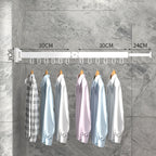 Wall-Mounted Drying Rack Foldable Aluminum 110 lb Capacity