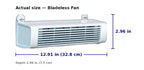 Wall-Mounted Fan Bladeless Whisper-Quiet Rechargeable & Plug-In