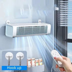 Wall-Mounted Fan Bladeless Whisper-Quiet Rechargeable & Plug-In