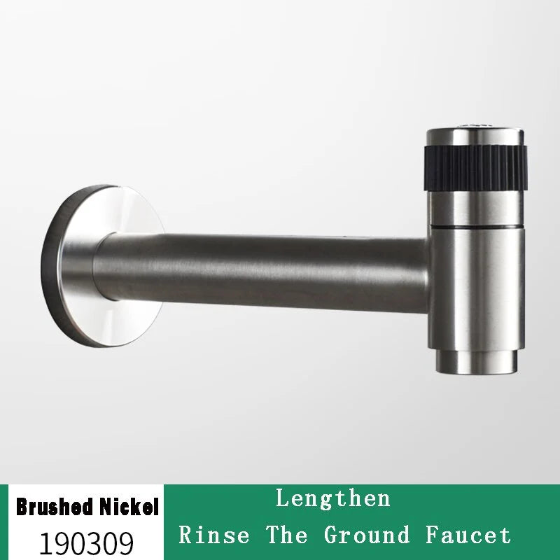 Wall-Mounted Garden Faucet 304 Stainless Steel Brass Valve