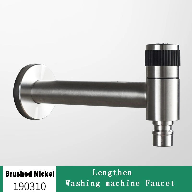 Wall-Mounted Garden Faucet 304 Stainless Steel Brass Valve