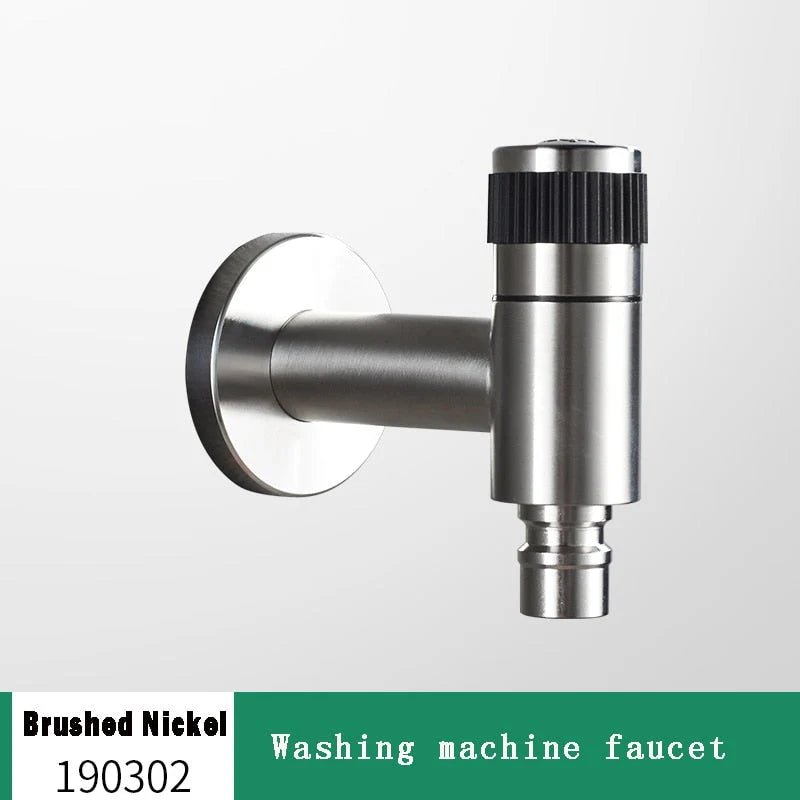 Wall-Mounted Garden Faucet 304 Stainless Steel Brass Valve