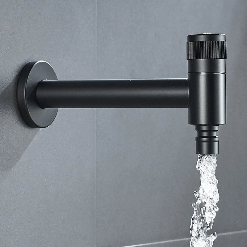Wall-Mounted Garden Faucet 304 Stainless Steel Brass Valve