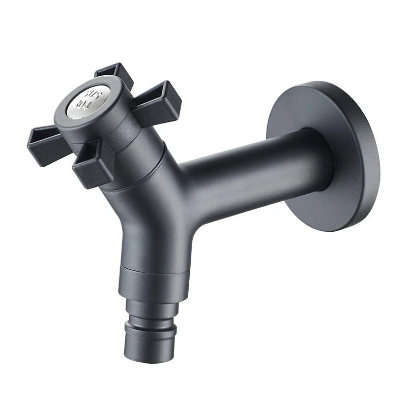 Wall-Mounted Garden Faucet 304 Stainless Steel Brass Valve