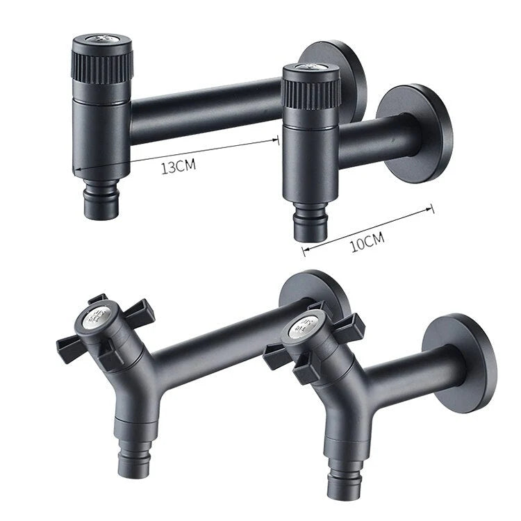 Wall-Mounted Garden Faucet 304 Stainless Steel Brass Valve