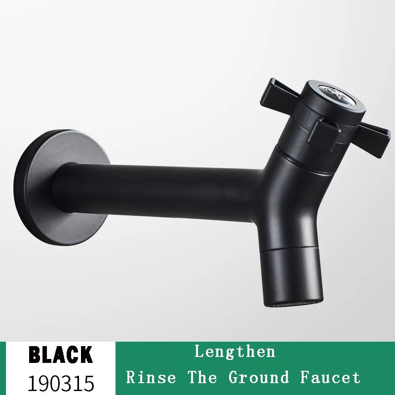 Wall-Mounted Garden Faucet 304 Stainless Steel Brass Valve