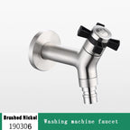 Wall-Mounted Garden Faucet 304 Stainless Steel Brass Valve