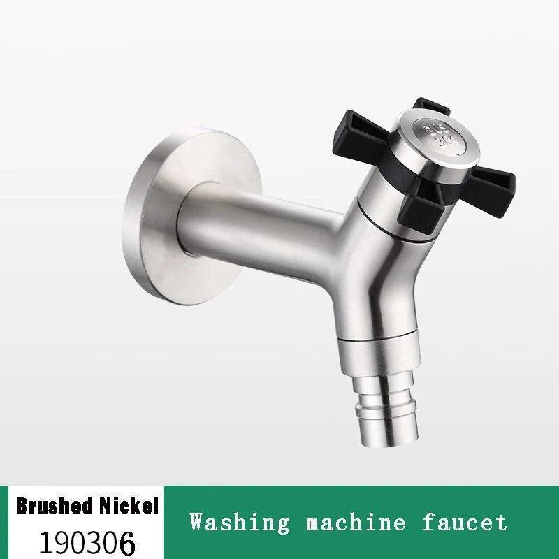 Wall-Mounted Garden Faucet 304 Stainless Steel Brass Valve