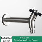 Wall-Mounted Garden Faucet 304 Stainless Steel Brass Valve