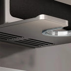 Wall-Mounted Hair Dryer Organizer Drill-Free Ventilated Aluminium Padded Shelf