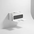 Wall-Mounted Hair Dryer Organizer Drill-Free Ventilated Aluminium Padded Shelf