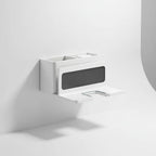 Wall-Mounted Hair Dryer Organizer Drill-Free Ventilated Aluminium Padded Shelf