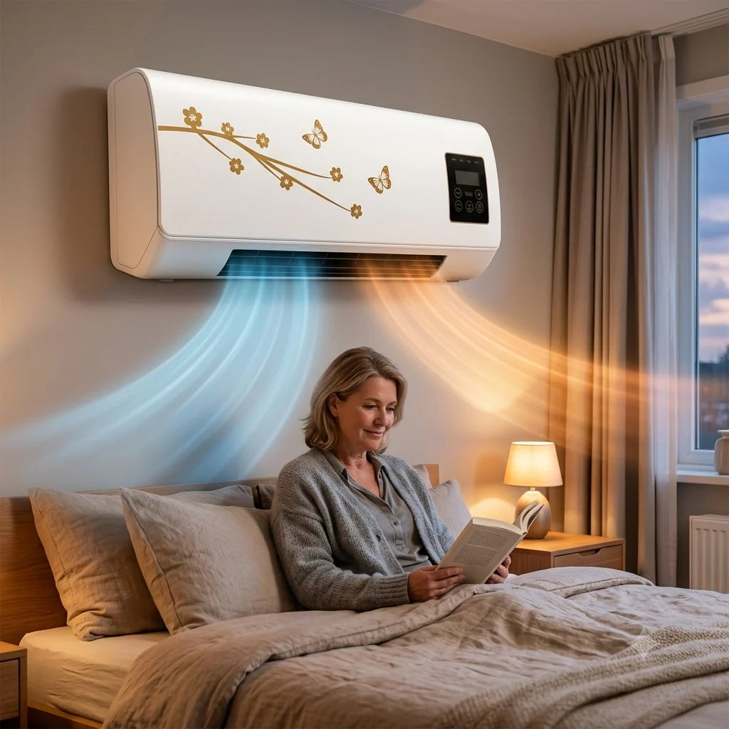 Wall-Mounted Heater & Cooler Remote Control Quiet Operation