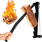Wall-Mounted Log Splitter Lever-Action Carbon Steel Blade