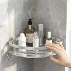 Wall-Mounted Shower Shelf Self-Adhesive Rust-Resistant Aluminum