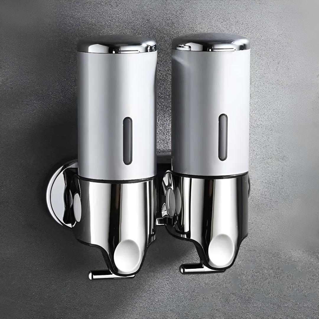 Wall-Mounted Soap Dispenser Brass Finish 500ml Space-Saving