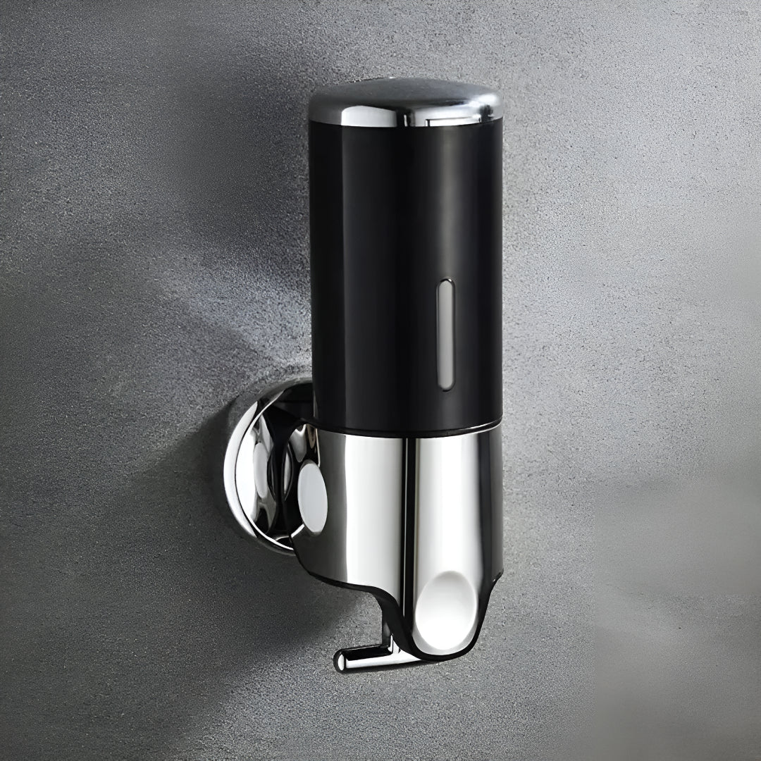 Wall-Mounted Soap Dispenser Brass Finish 500ml Space-Saving