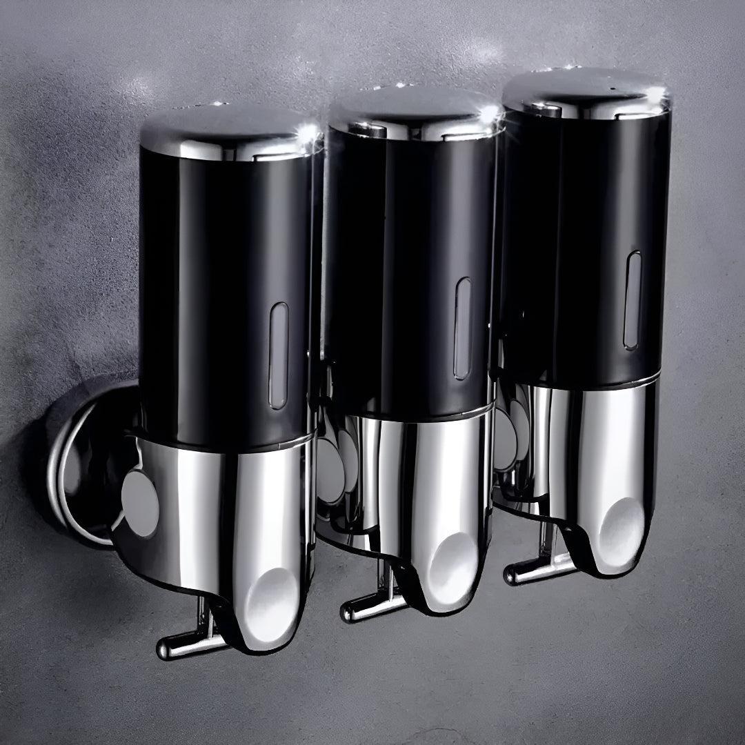 Wall-Mounted Soap Dispenser Brass Finish 500ml Space-Saving